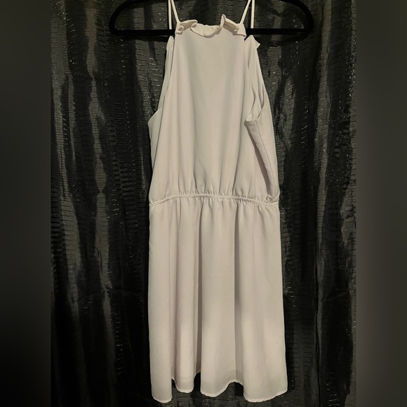Blue rain white dress-size medium - Picture 2 of 2